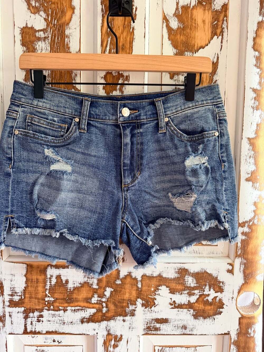 Joe's Jeans Distressed Raw Hem 90s Denim Shorts Size 27